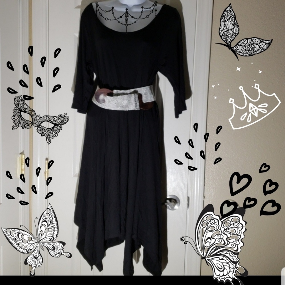 Black Short Sleeve Dress